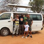 Angel, Andrea, David and our driver safari guide Benedict, 2017